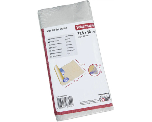 Seidenpapier für Umzug 37,5 x 50 Zentimeter, circa 200 Blatt