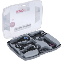Jeu de lames de scie oscillantes Bosch Starlock dans une boîte de rangement ouverte