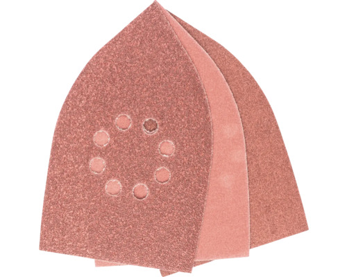 Papier abrasif triangulaire perforé en lot
