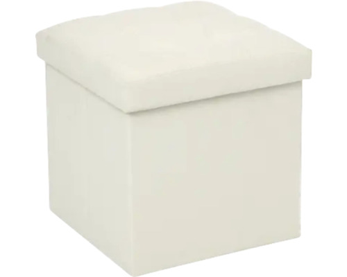 Tabouret carré avec espace de rangement