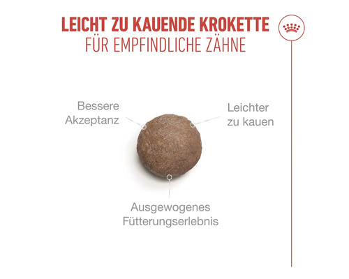 Hundefutter Krokette für empfindliche Zähne