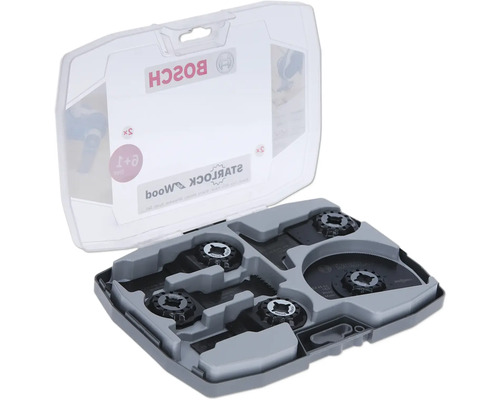 Jeu de lames de scie à bois Bosch Starlock dans une mallette