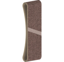 Tapis brun avec texture textile et envers antidérapant