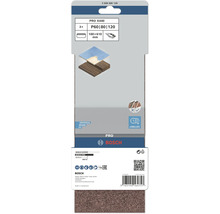 Jeu de bandes abrasives Bosch PRO X440 avec grains P60, P80 et P120, dimensions 100 x 610 millimètres