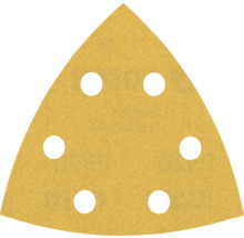 Papier abrasif triangulaire avec six trous