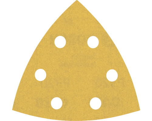 Papier abrasif triangulaire avec six trous