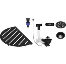 Set d'accessoires d'évier avec étagère d'angle