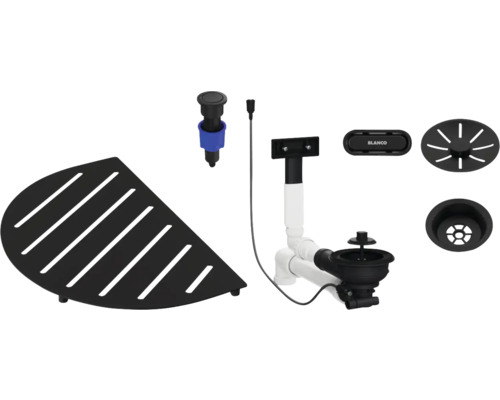 Set d'accessoires d'évier avec étagère d'angle