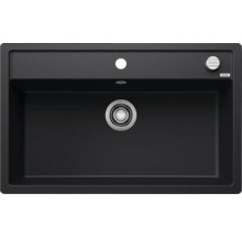 Spülbecken aus Silgranit mit Ablaufgarnitur und Blanco Logo