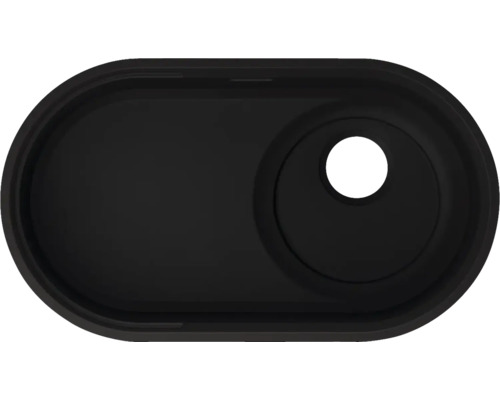 Schwarze Badewannenablage mit Getränkehalter