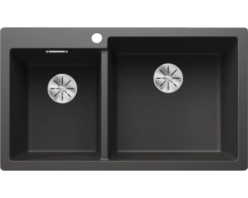 Doppelspüle aus Granit mit zwei Becken