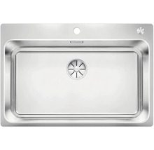 Évier en acier inoxydable avec garniture d'écoulement