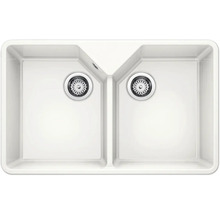 Doppelspüle für die Küche mit zwei Becken