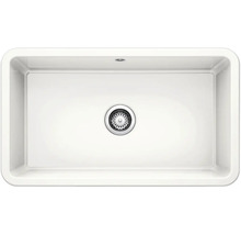 Spülbecken aus Keramik mit Abfluss