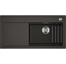 Spüle mit Abtropffläche und Siebkorb