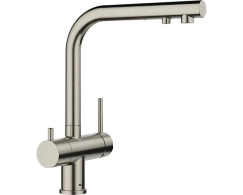 Robinet de cuisine en métal avec bec haut