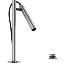 Robinet de lavabo autoportant en métal avec câble et commande