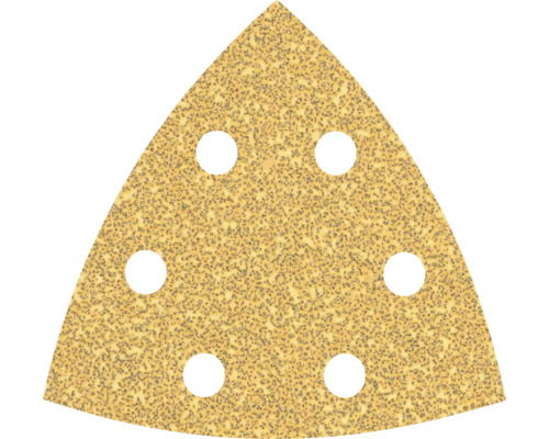 Papier abrasif triangulaire avec trous pour l'aspiration de la poussière