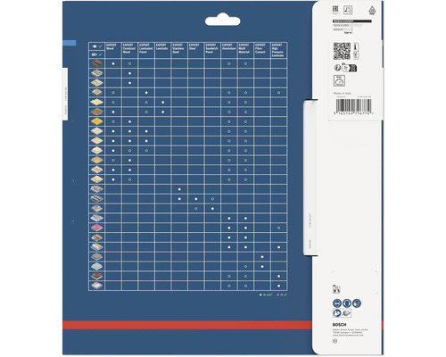 Tableau d'application pour les accessoires Bosch EXPERT.