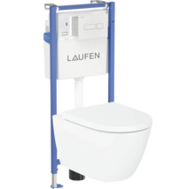 WC suspendu Laufen avec réservoir encastré