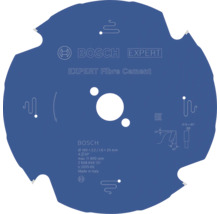 Bosch Kreissägeblatt Expert Fibre Cement für Faserzement, Durchmesser 160 Millimeter, Bohrung 20 Millimeter, 4 Zähne, Bosch Logo.