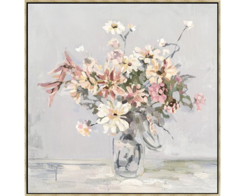Gemälde mit Blumen in einer Vase