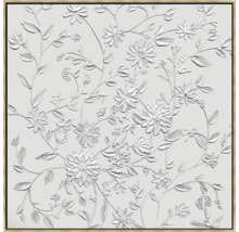 Gemälde mit floralem Muster und Rahmen