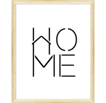 Gerahmtes Wandbild mit dem Schriftzug HOME