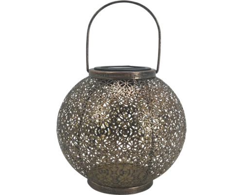 Dekorative Solarleuchte mit Blumenmuster und Tragegriff