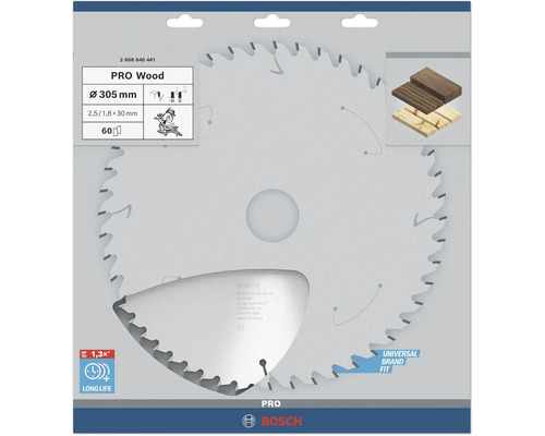 Bosch Pro Wood Sägeblatt, Durchmesser 305 Millimeter