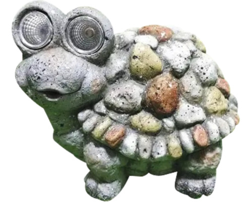 Décoration de jardin tortue avec yeux solaires