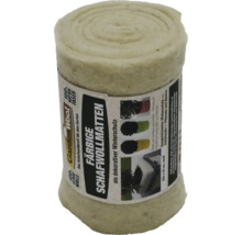 Tapis en laine de mouton GardenWool blanc 100 pour cent laine de mouton pour la protection hivernale, rouleau 200 par 20 centimètres.