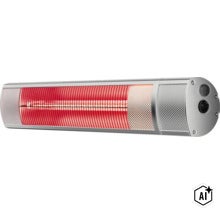 Radiateur infrarouge électrique pour extérieur en métal (Image AI modified or generated)