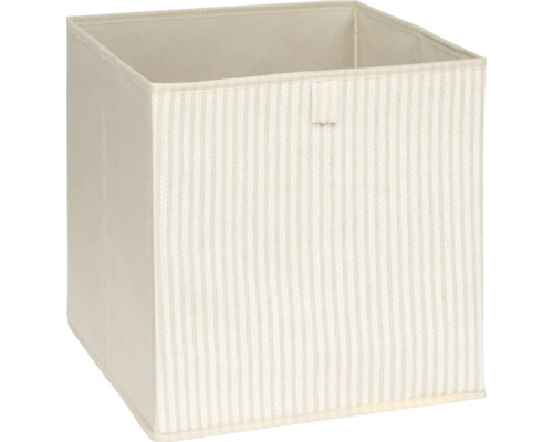 Quadratische Aufbewahrungsbox mit Streifenmuster