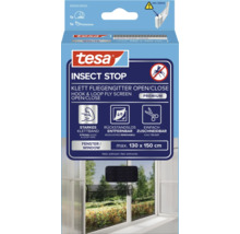 Tesa Insect Stop Moustiquaire à scratch Open/Close pour fenêtres, maximum 130 x 150 cm