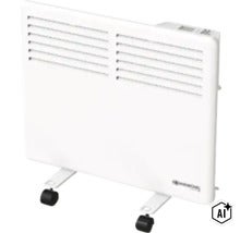 Elektrischer Konvektor mit Rollen für flexible Raumheizung (Image AI modified or generated)