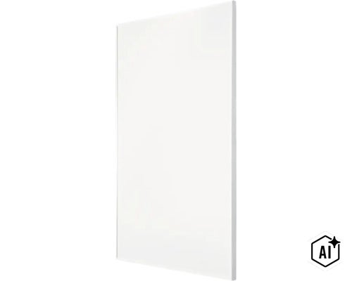 Une façade de cuisine ou porte de placard simple et lisse avec une finition mate. (Image AI modified or generated)