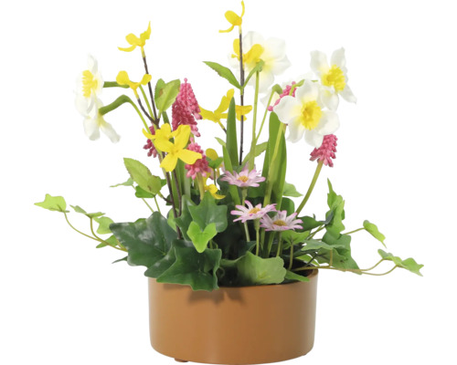 Dekorative Kunstblumen in einem Topf