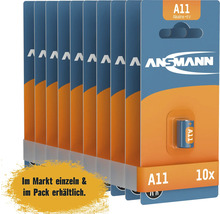 Zehnerpack Ansmann A11 Alkaline Batterien mit 6 Volt