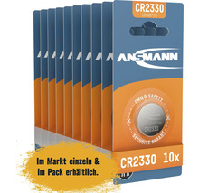 Ansman CR2330 Lithium Knopfzellen Batterie 3 Volt 10er Pack