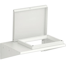 Boîtier d'installation avec cadre et porte ouverte