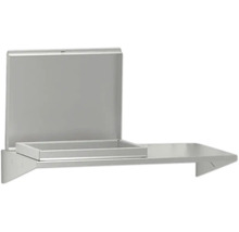 Distributeur de savon mural en acier inoxydable avec étagère