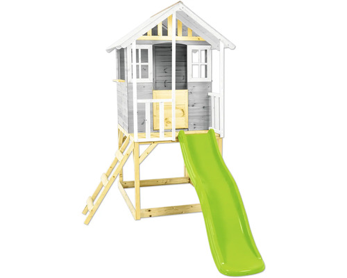 Spielhaus mit Rutsche und Leiter für den Aussenbereich