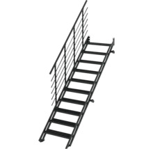 Stahltreppe mit Geländer für den Aussenbereich