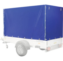 Anhänger mit blauer Plane