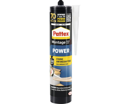 Pattex Montage Kleber Power, adapté aux matériaux absorbants