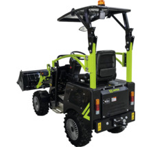 Mini-dumper Zipper avec godet de chargement, vue de face