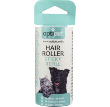 Recharge de rouleau anti-peluches Optipet avec 60 feuilles et 10 mètres de long
