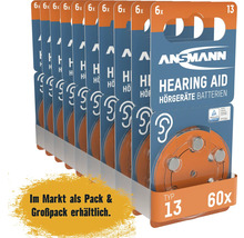 Ansmann Hörgerätebatterien Typ 13, 60 Stück