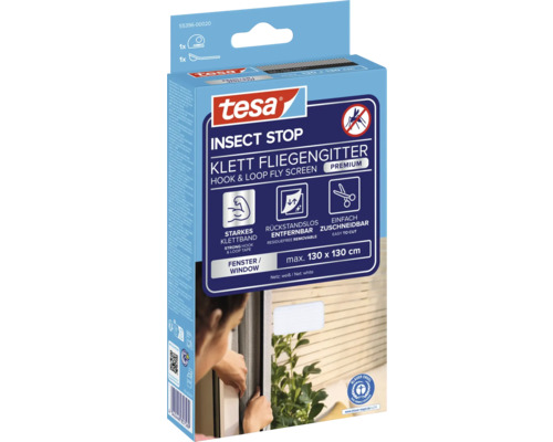 Moustiquaire à scratch Tesa Insect Stop pour fenêtres, dimension maximale 130 x 130 cm